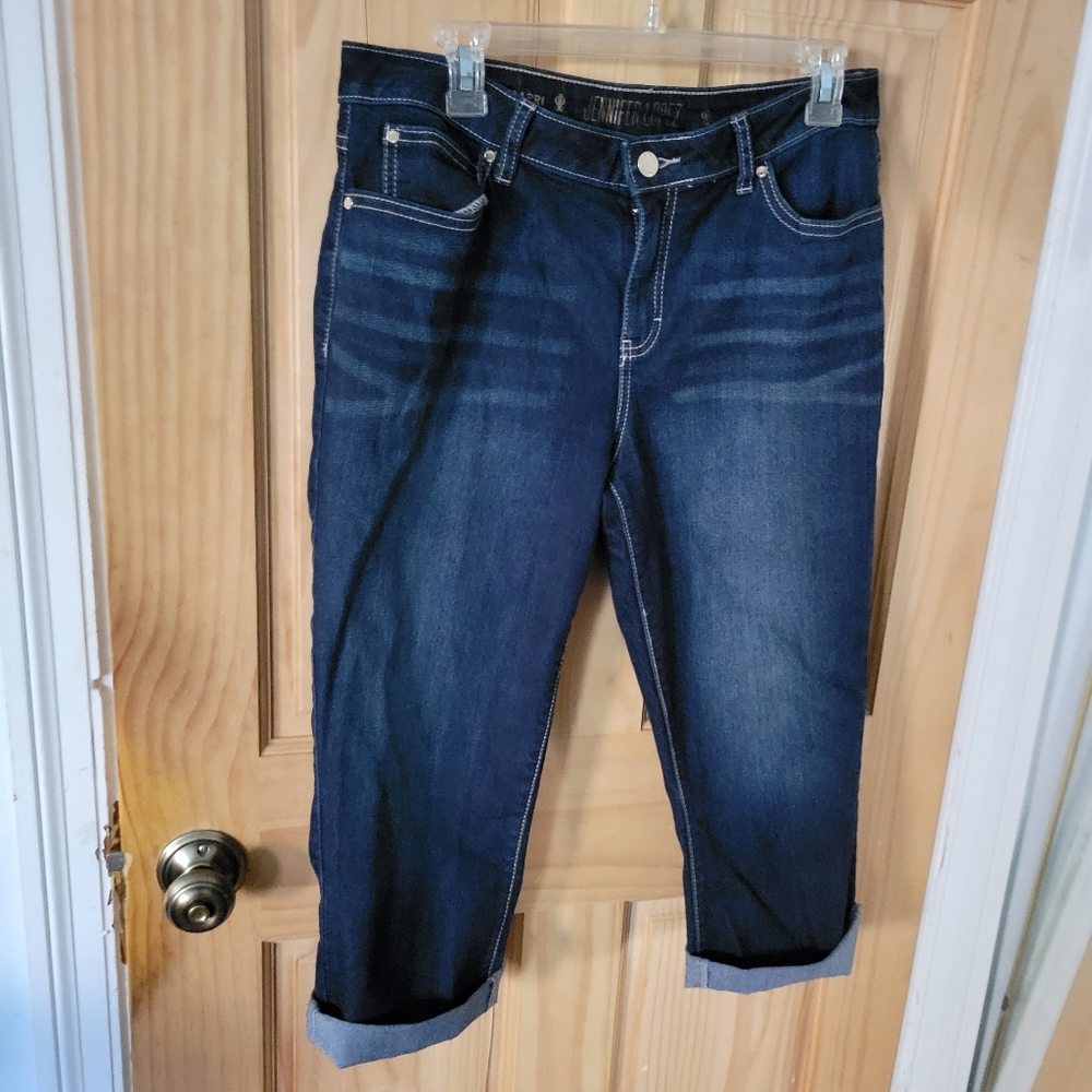 Jennifer Lopez denim capris